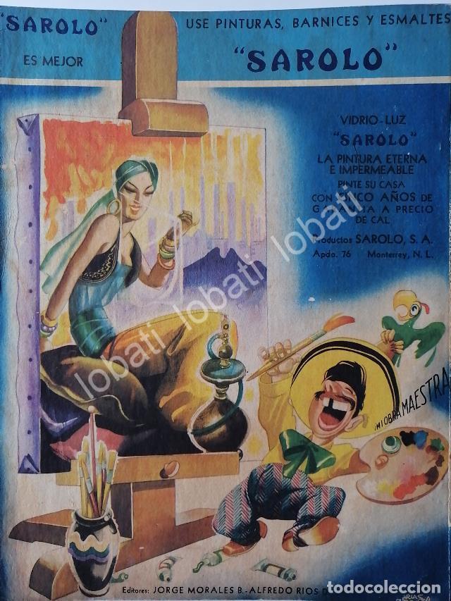 Collectionnisme d'affiches: CARTEL ANTIGUO ORIGINAL DE PRODUCTOS SAROLO 1946 DIBUJO DE ARIAS BERNAL / SUPER RARO