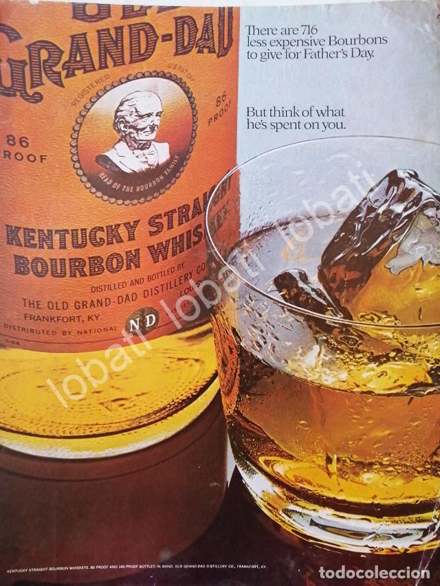 Collectionnisme d'affiches: CARTEL ANTIGUO ORIGINAL DE VINOS. WHISKY GRAND DAD 1970 /587