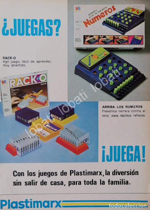 Collectionnisme d'affiches: CARTEL ANTIGUO ORIGINAL DE JUGUETES PLASTIMARX 1982 RACK-O & NUMEROS