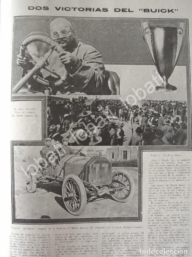 Poster collecting: CARTEL ANTIGUO ORIGINAL DE AUTOS BUICK 1911 CARRERA EL BUEN TONO Y MACARIO PEREZ SUPER RARO 10+