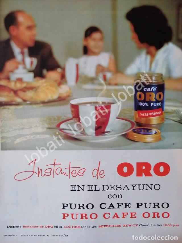 Poster collecting: CARTEL ANTIGUO ORIGINAL DE CAFE ORO 1960 /15