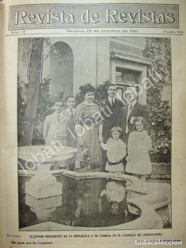 Collezionismo di affissi: PORTADA ANTIGUA ORIGINAL 1911 FRANCISCO LEON DE LA BARRA & FAMILIA / PLT