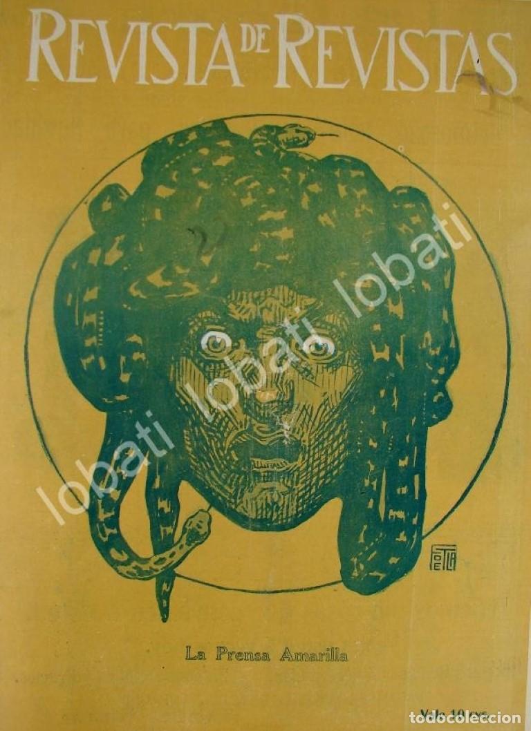 Collezionismo di affissi: PORTADA ANTIGUA ORIGINAL 1911 MEDUSA. LA PRENSA AMARILLISTA