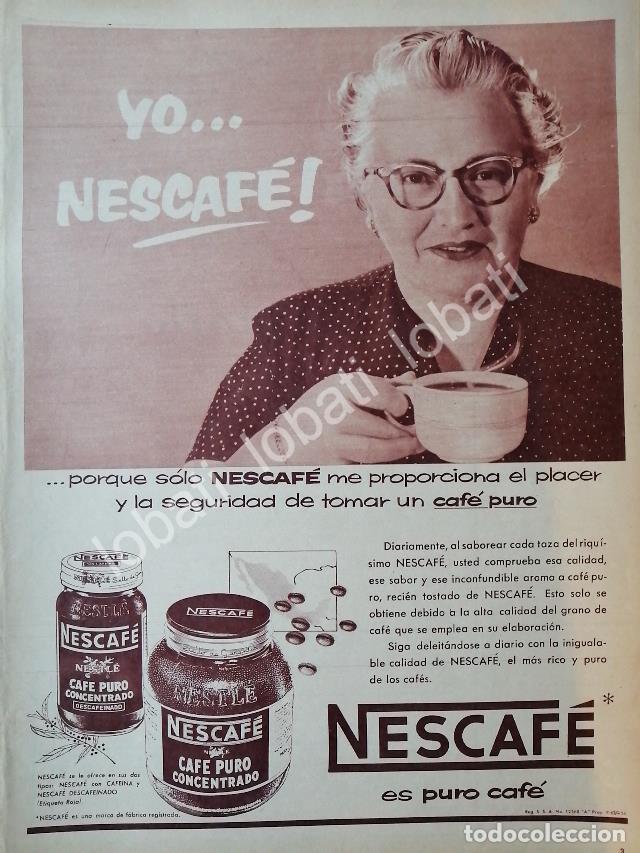 Poster collecting: CARTEL ANTIGUO ORIGINAL DE CAFE NESCAFE 1956 /42