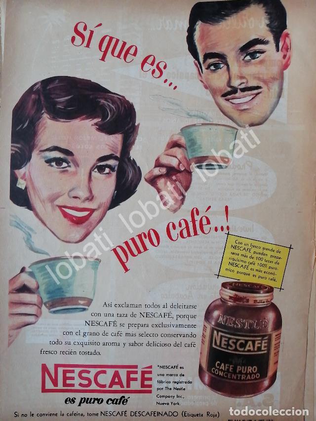 Poster collecting: CARTEL ANTIGUO ORIGINAL DE CAFE NESCAFE 1953 (NESTLE) /47