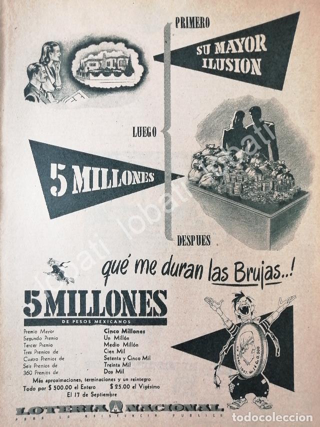 Poster collecting: CARTEL ANTIGUO ORIGINAL DE LOTERIA NACIONAL 1949 /160