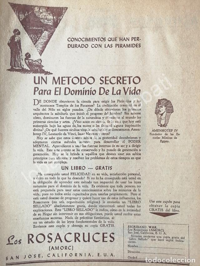 Poster collecting: CARTEL ANTIGUO ORIGINAL DE CAMPA&Ntilde;A DE LOS ROSACRUCES AMORC 1953 /197 / RLG