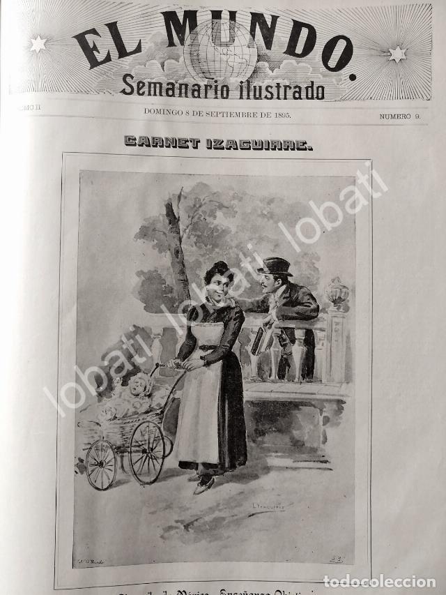 Poster collecting: PORTADA ANTIGUA ORIGINAL 1895 LA ALAMEDA, DE LEANDRO IZAGUIRRE