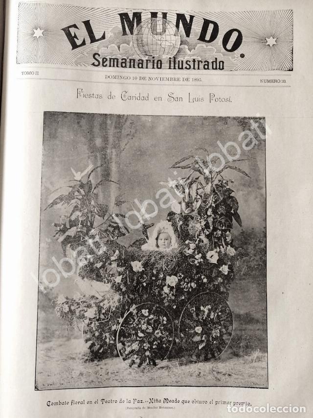 Poster collecting: PORTADA ANTIGUA ORIGINAL 1895 NI&Ntilde;O DE LA FAMILIA MEADE. S.L.P FIESTA FLORAL / ASM