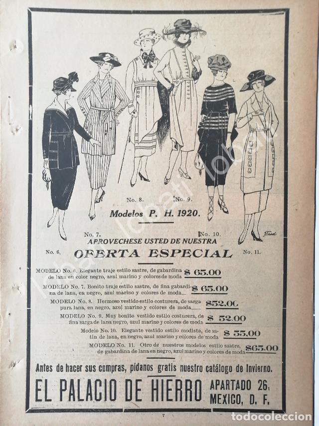 Sammeln von Plakaten: CARTEL ANTIGUO ORIGINAL DE TIENDAS EL PALACIO DE HIERRO 1920 MODAS /211