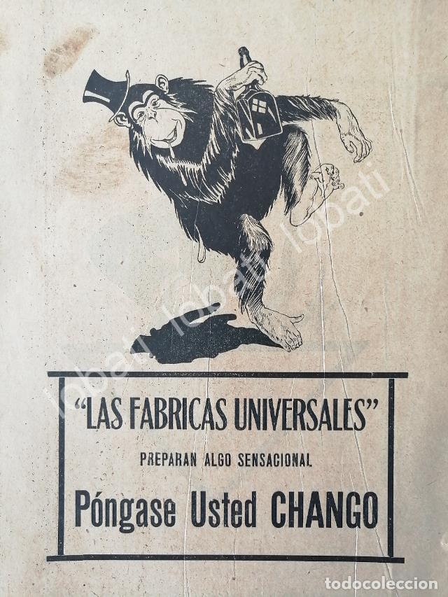 Poster collecting: CARTEL ANTIGUO ORIGINAL DE TIENDAS LAS FABRICAS UNIVERSALES 1920 /214 PONGASE USTED CHANGO