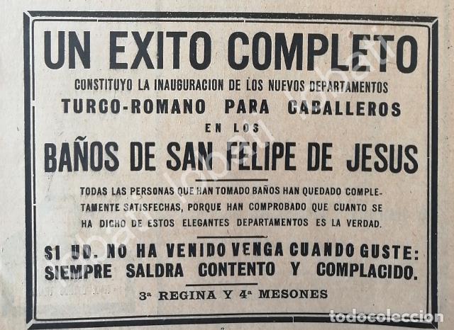 Poster collecting: CARTEL ANTIGUO ORIGINAL DE INAUGURACION BA&Ntilde;OS PUBLICOS SAN FELIPE DE JESUS 1920 /216