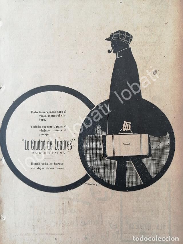 Poster collecting: CARTEL ANTIGUO ORIGINAL DE AFICHE ART NOUVEAU TIENDAS LA CIUDAD DE LONDRES, 1920 /225
