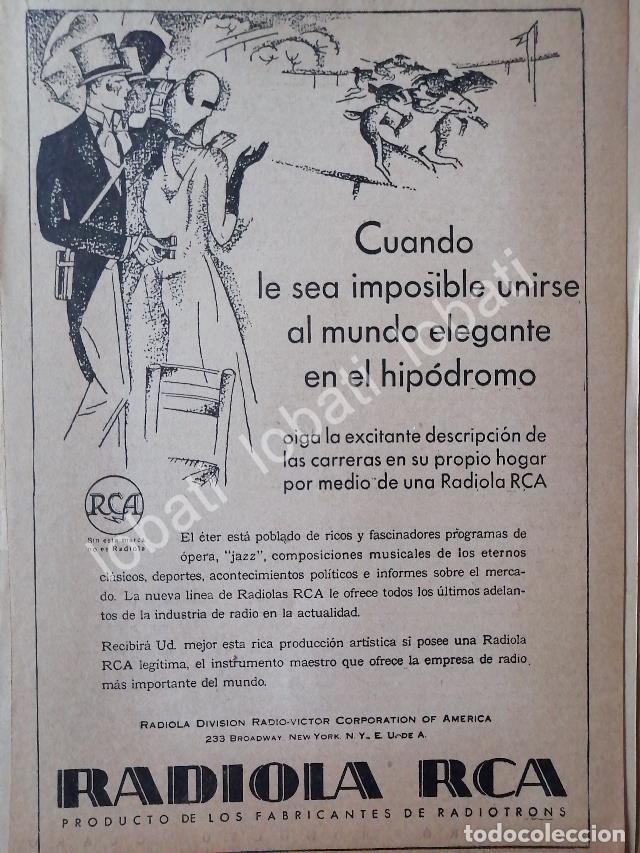 Poster collecting: CARTEL ANTIGUO ORIGINAL DE RADIOLAS RCA , 1930 ARGENTINA /67