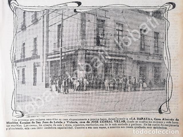 Poster collecting: CARTEL ANTIGUO ORIGINAL DE MUEBLERIA LA BARATA, DE JOSE CORRAL VILLAR 1912 /242, MUY RARO