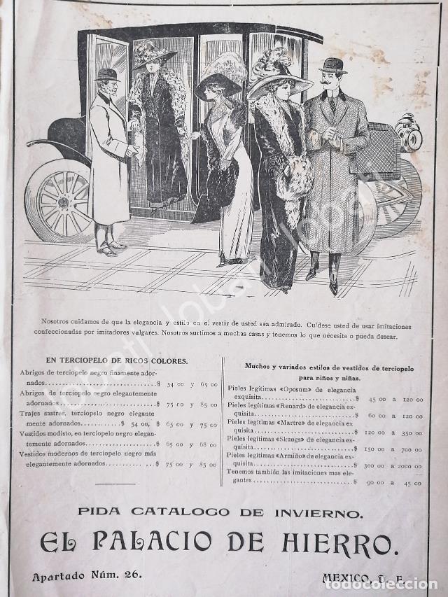 Poster collecting: CARTEL ANTIGUO ORIGINAL DE TIENDAS EL PALACIO DE HIERRO 1910 /246