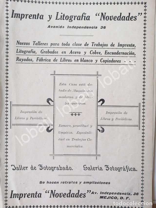 Poster collecting: CARTEL ANTIGUO ORIGINAL DE IMPRENTA Y LITOGRAFIA NOVEDADES 1909 ( PERIODICO NOVEDADES ) /251