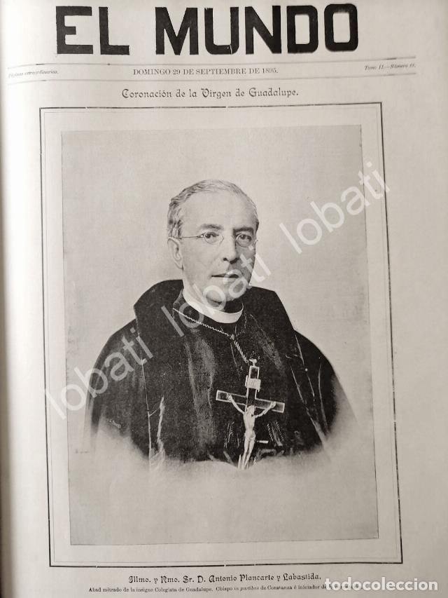 Poster collecting: CARTEL ANTIGUO ORIGINAL DE PORTADA 1895 OBISPO ANTONIO PLANCARTE LABASTIDA /RLG