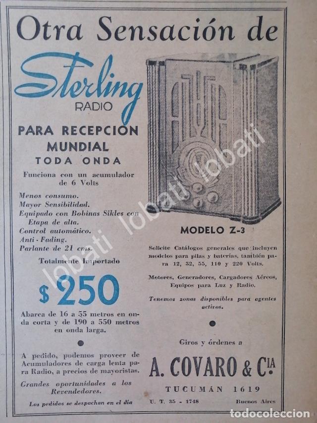 Poster collecting: CARTEL ANTIGUO ORIGINAL DE RADIOS STERLING Z-3 1930 /92 MUY RARO