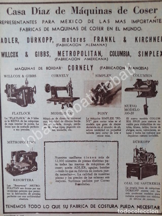 Sammeln von Plakaten: CARTEL ANTIGUO ORIGINAL DE CASA DIAZ DE MAQUINAS DE COSER 1953 /102