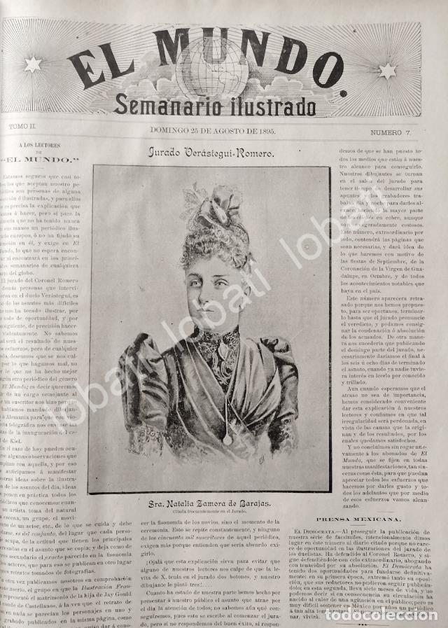 Sammeln von Plakaten: CARTEL ANTIGUO ORIGINAL DE EL DUELO VERASTEGUI - ROMERO 1895 JUICIO Y EVENTOS COMPLETOS /PLT
