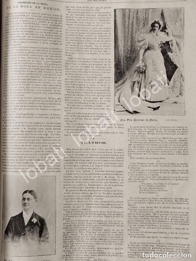 Collectionnisme d'affiches: CARTEL ANTIGUO ORIGINAL DE BODA. HANN BARROSO 1895 ( PAZ BARROSO )