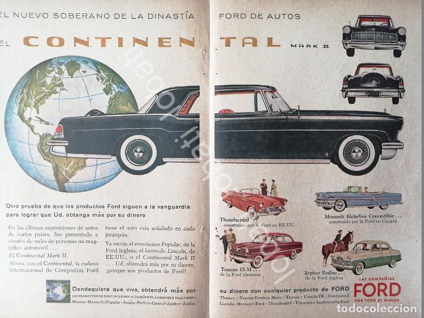 Poster collecting: CARTEL ANTIGUO ORIGINAL DE MINI AFICHE AUTOS FORD CONTINENTAL MARK II Y OTROS /448