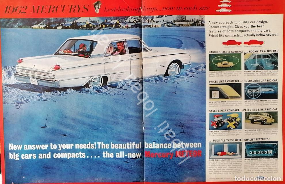 Poster collecting: CARTEL ANTIGUO ORIGINAL DE AUTOS FORD MERCURY 1962 /474