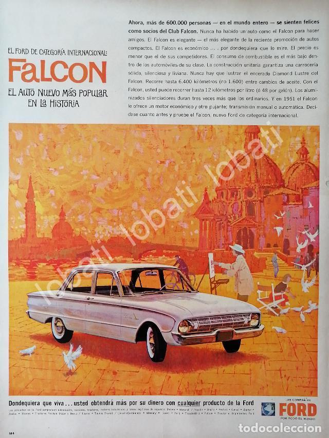 Poster collecting: CARTEL ANTIGUO ORIGINAL DE AUTOS FORD FALCON 1961 /479