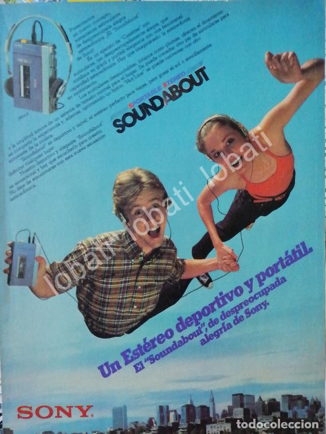Colecionismo de cartazes: CARTEL ANTIGUO ORIGINAL DE WALKMAN SONY SOUNDABOUT TPS-L2 1979 /170 MUY RARO