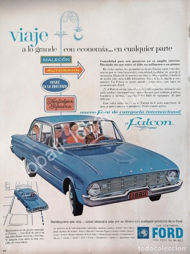 Colecionismo de cartazes: CARTEL ANTIGUO ORIGINAL DE AUTOS FORD FALCON 1960 /504