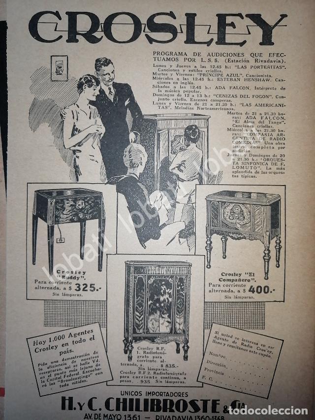 Colecionismo de cartazes: CARTEL ANTIGUO ORIGINAL DE RADIOS CROSLEY 1929 /181 / MUY RARO