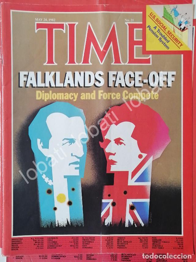 Colecionismo de cartazes: CARTEL ANTIGUO ORIGINAL DE PORTADA VINTAGE 1982 LA GUERRA DE LAS MALVINAS /1 /PLT