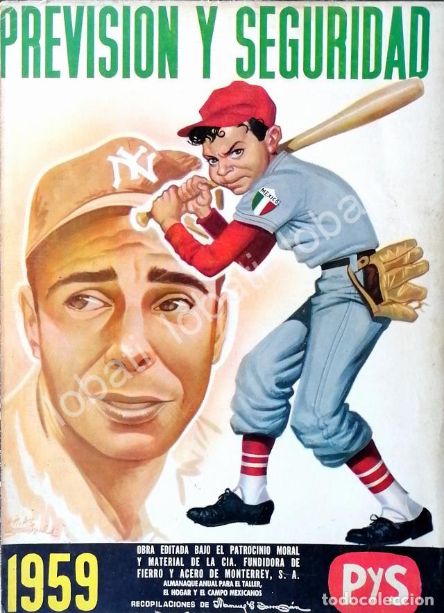 Collezionismo di affissi: PORTADA ANTIGUA ORIGINAL JOE DIMAGGIO Y NI&Ntilde;OS CAMPEONES MONTERREY 1959, DIBUJO DE ARIAS BERNAL