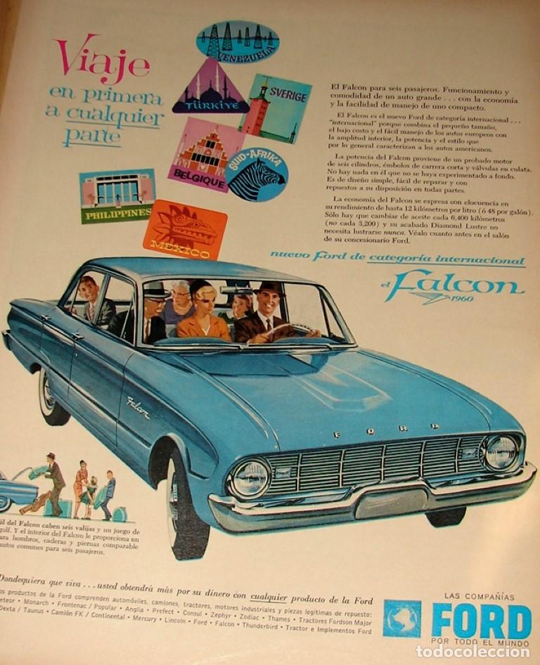 Collezionismo di affissi: CARTEL ANTIGUO ORIGINAL DE AUTOS FORD FALCON 1960 / 509
