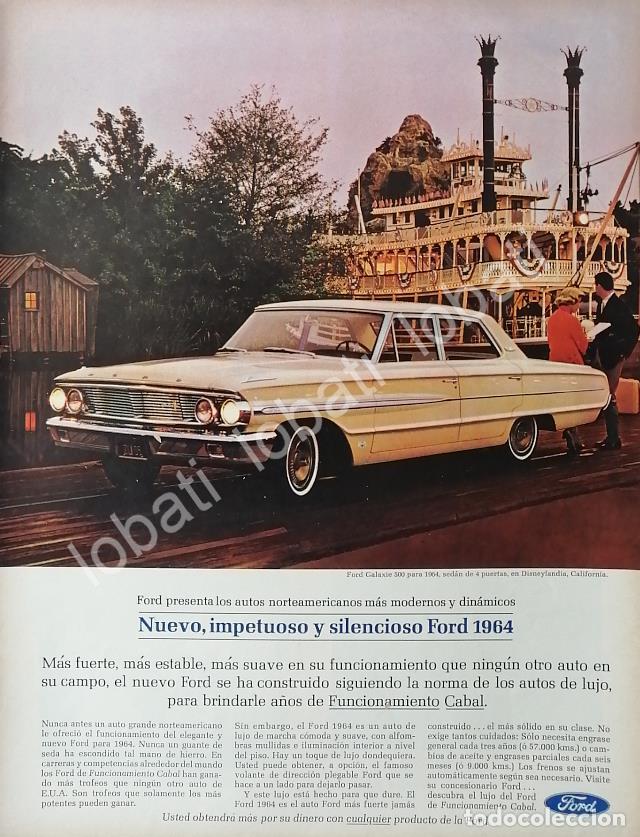 Collezionismo di affissi: CARTEL ANTIGUO ORIGINAL DE AUTOS FORD GALAXIE 500 1964 /514