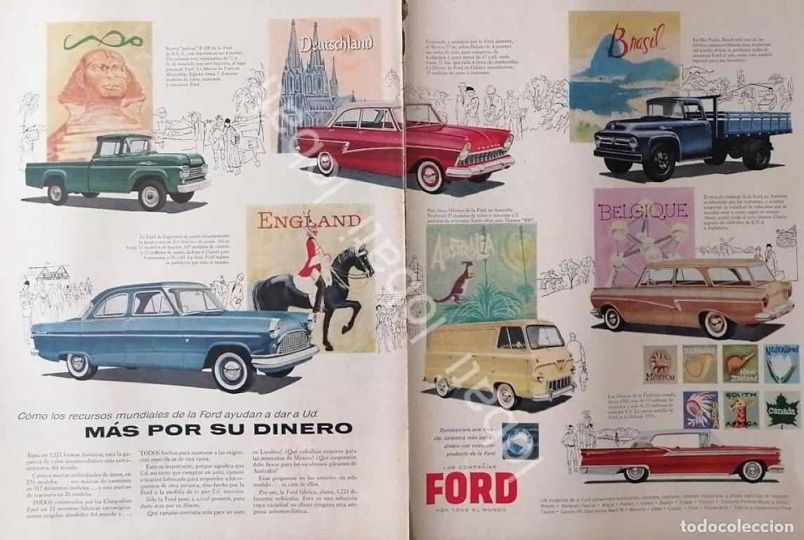 Collezionismo di affissi: CARTEL ANTIGUO ORIGINAL DE PUBLICIDAD ANTIGUA DE AUTOS FORD 1960 /518