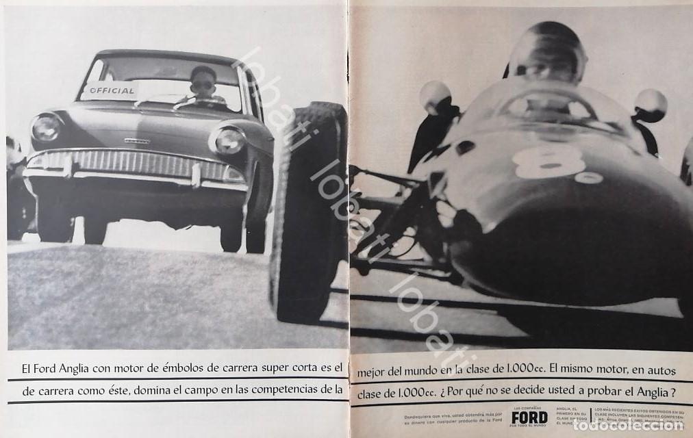 Collezionismo di affissi: CARTEL ANTIGUO ORIGINAL DE AUTOS FORD ANGLIA Vs FORMULA 1 1960 /521