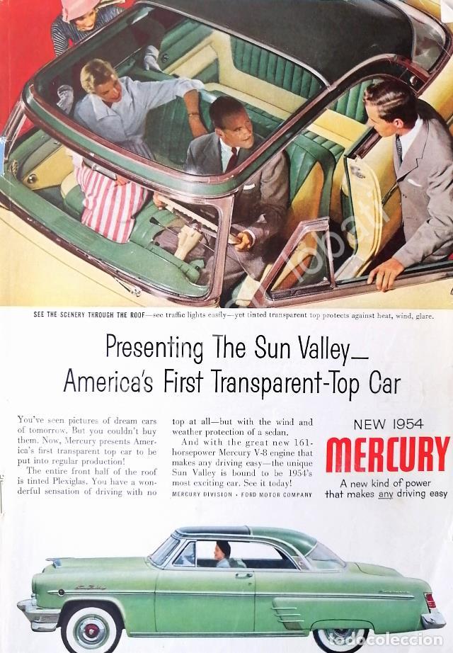Sammeln von Plakaten: CARTEL ANTIGUO ORIGINAL DE AUTOS FORD MERCURY 1954 /533