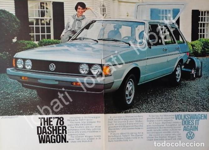 Sammeln von Plakaten: CARTEL ANTIGUO ORIGINAL DE AUTOS VOLKSWAGEN DASHER WAGON 1979 /3
