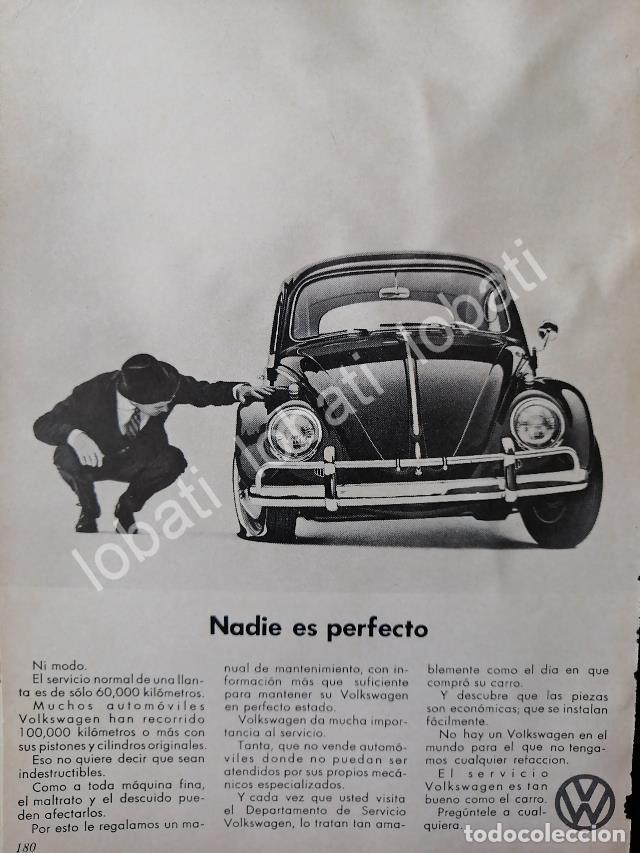 Sammeln von Plakaten: CARTEL ANTIGUO ORIGINAL DE MINI CARTEL AUTOS VOLKSWAGEN VOCHO 1966 /9