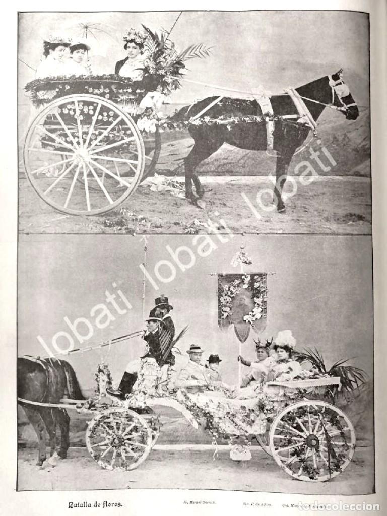 Sammeln von Plakaten: CARTEL ANTIGUO ORIGINAL DE COMBATE DE FLORES D.F 1895 CARRETAS DE LA EPOCA