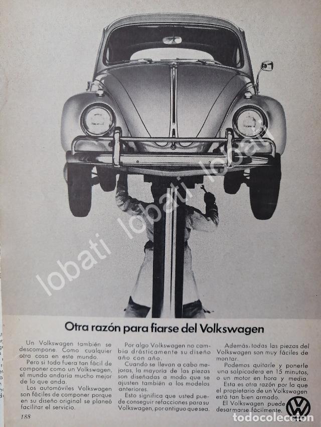 Poster collecting: CARTEL ANTIGUO ORIGINAL DE MINI CARTEL. AUTOS VOLKSWAGEN VOCHO 1967 /19