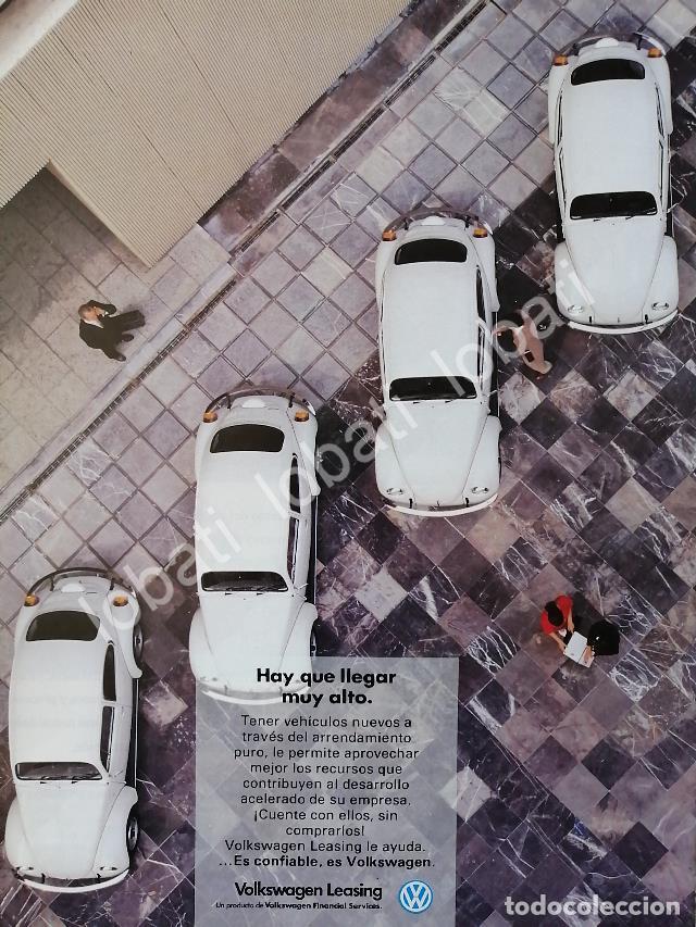 Poster collecting: CARTEL ANTIGUO ORIGINAL DE AUTOS VOLKSWAGEN LEASING 1990s /23