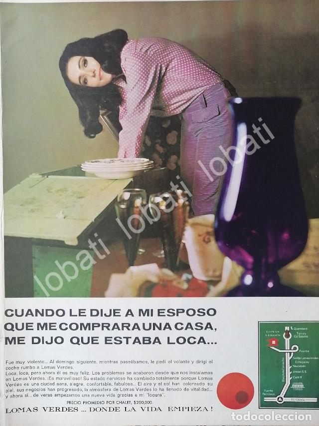 Poster collecting: CARTEL ANTIGUO ORIGINAL DE INICIOS DE LA COLONIA LOMAS VERDES D.F 1969 /299