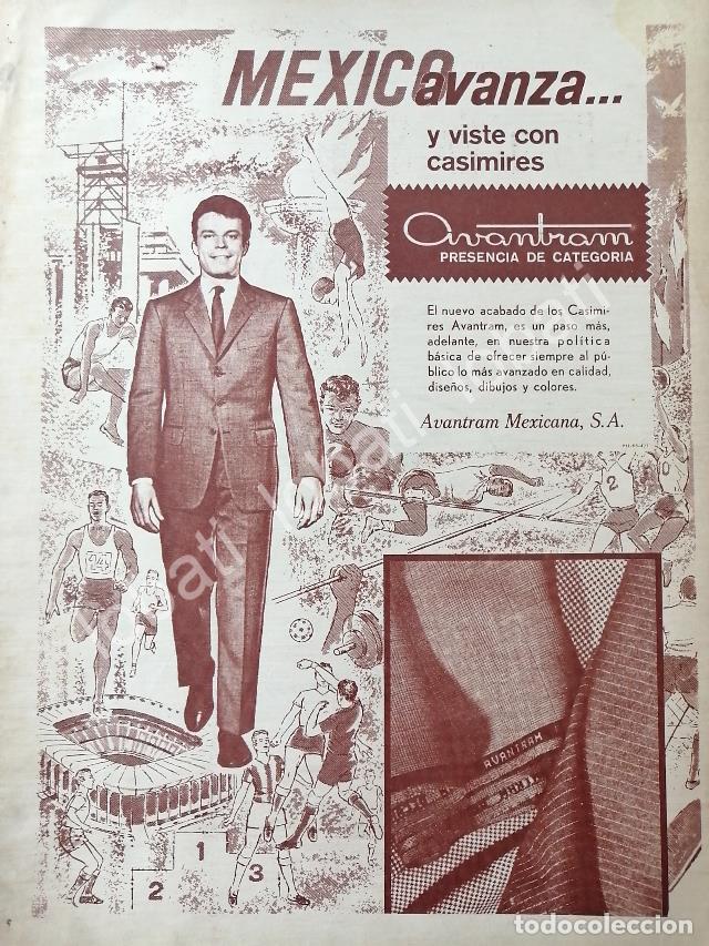 Poster collecting: CARTEL ANTIGUO ORIGINAL DE CASIMIRES AVANTRAM MEXICANA S.A 1965 /314