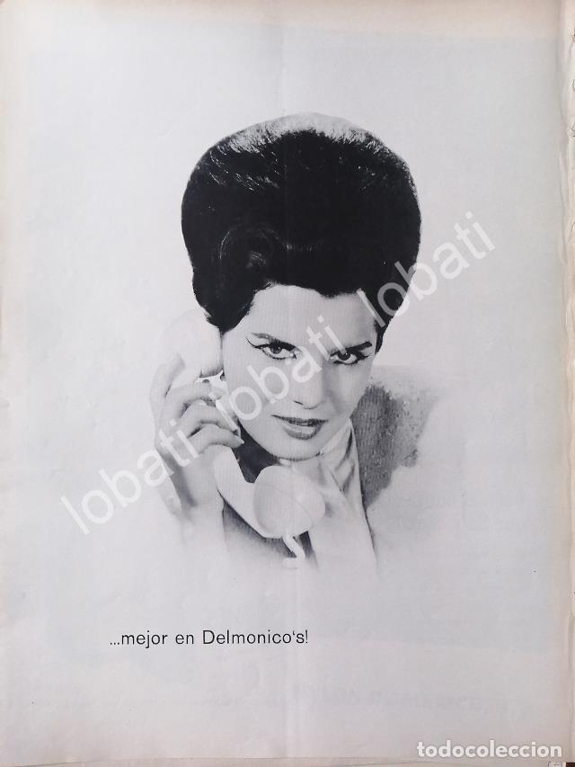 Poster collecting: CARTEL ANTIGUO ORIGINAL DE RESTAURANT DELMONICO&acute;S Y MEXICANA DE AVIACION 1969 /334