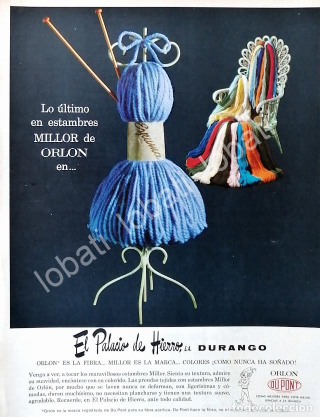 Poster collecting: CARTEL ANTIGUO ORIGINAL DE TIENDA EL PALACIO DE HIERRO DURANGO /342