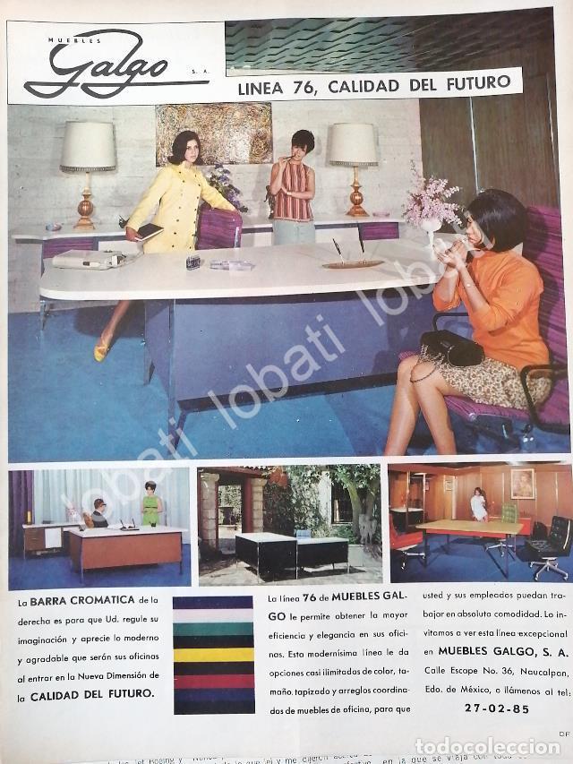 Poster collecting: CARTEL ANTIGUO ORIGINAL DE FABRICA DE MUEBLAS GALGO S.A 1967 /365