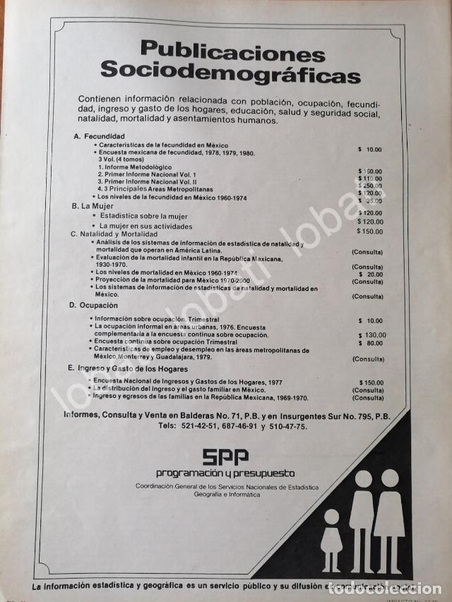 Coleccionismo de carteles: CARTEL ANTIGUO ORIGINAL DE SECRETARIA DE PROGRAMACION Y PRESUPUESTO 1982 /62